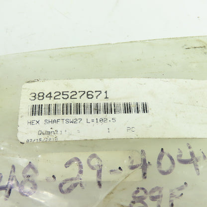 3842527671 Hex Shaft SW27 L=102.5 OAL