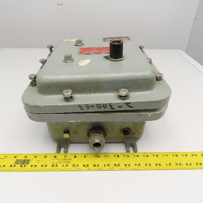 509-B0D 27A Size 1 600V Motor Starter 120V Coil Furnas Hazardous Location Box