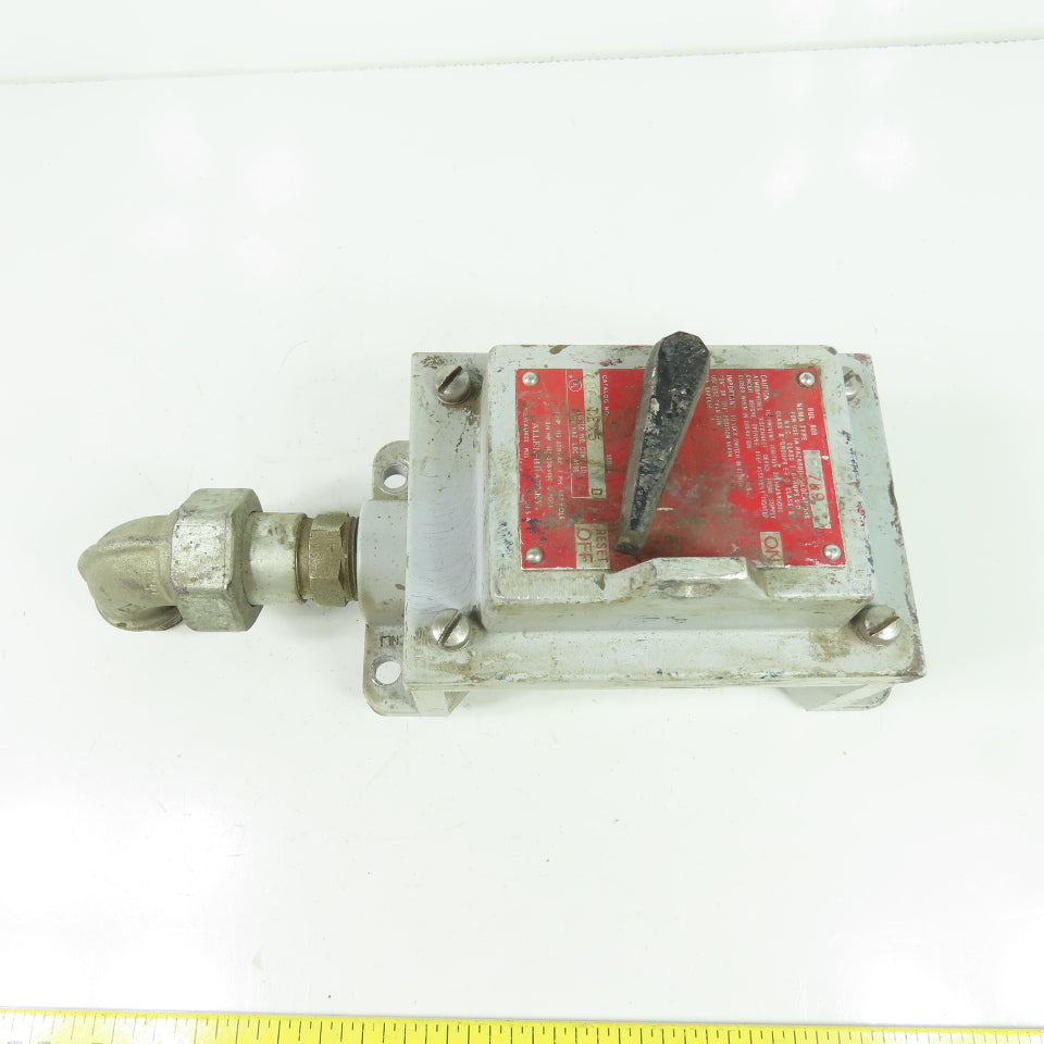 Allen Bradley 600-TEX5 Ser D Nema 7 & 9 Haz Location Manual Motor Starter Switch