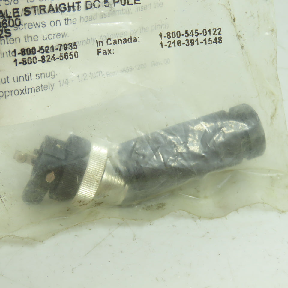TPC Wire & Cable 30600 5-Pole DC Straight Male Connector