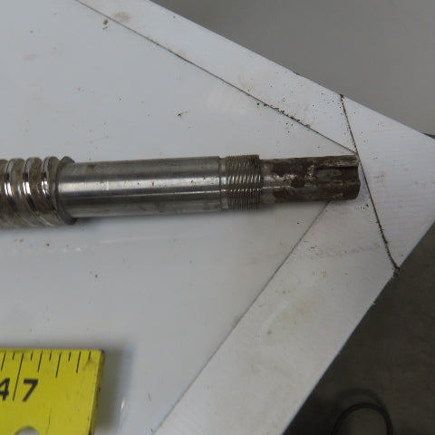 25mm Diam x 14mm Double Pitch Ball Screw & Nut Assembly 1375mm OAL 1080mm Travel