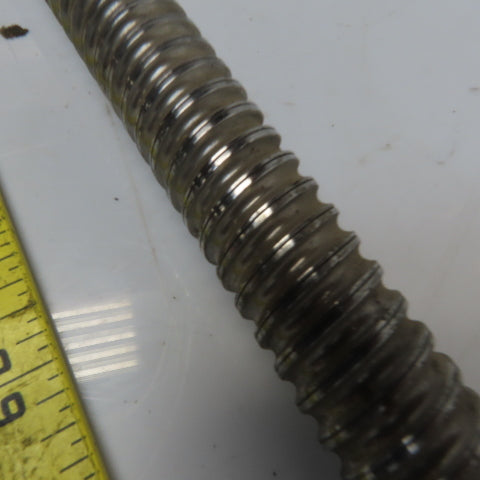 25mm Diam x 14mm Double Pitch Ball Screw & Nut Assembly 1375mm OAL 1080mm Travel