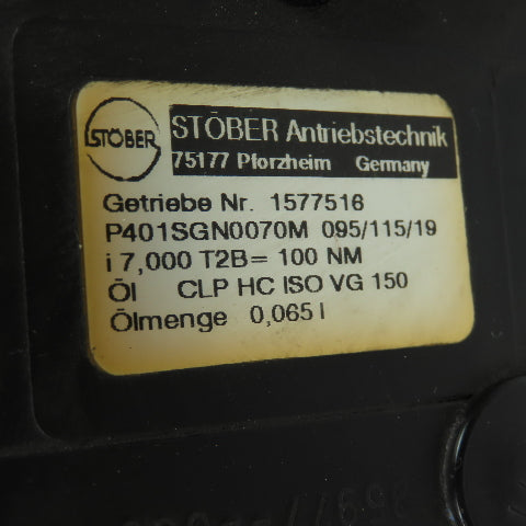 Elau 100-50-030-P0-44-S1-B1 400V Servo Motor 5000RPM24VDC Brake W/P401SGN0070M