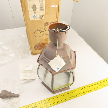 Kichler 9967-OB Olde Brick 100W Post Mount Light Clear Beveled Glass NEW