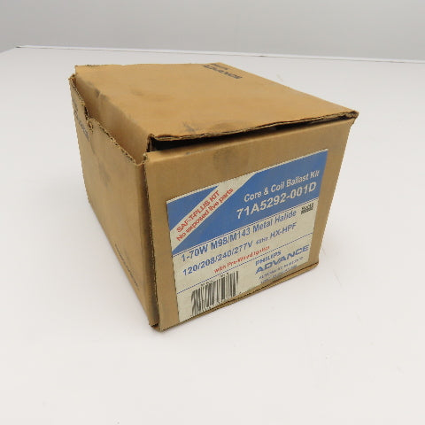 Philips Advance 71A5292-001D 1-70W M98/M143 Metal Halide Core & Ballast Kit