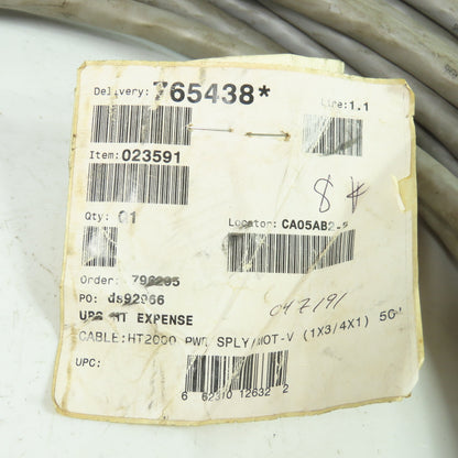 Hypertherm 023591 HT2000 Power Supply/MOT-V 1x3/4x1 Cable 50' OAL 37-Pin Plugs