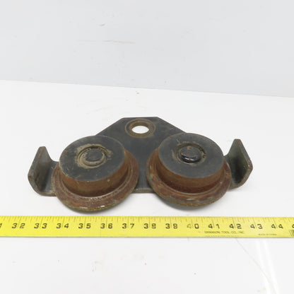 CM Series 633 1 Ton Push /Pull Hoist Trolley W/(2) 4-1/2" OD Wheels Half Only