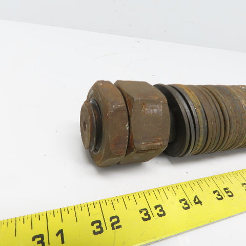 CM Series 633 1 Ton Push /Pull Hoist Trolley Tie Rod Shaft W/Nuts & Spacers