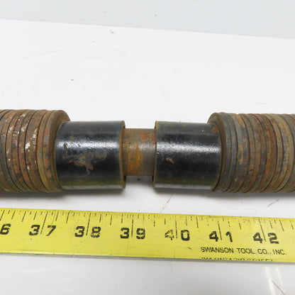 CM Series 633 1 Ton Push /Pull Hoist Trolley Tie Rod Shaft W/Nuts & Spacers