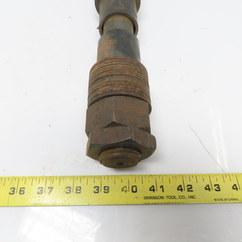 CM Series 633 2 Ton Push /Pull Hoist Trolley Tie Rod Shaft W/Nuts & Spacers