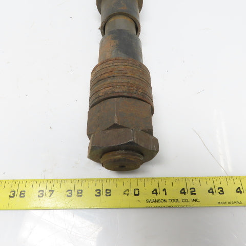 CM Series 633 2 Ton Push /Pull Hoist Trolley Tie Rod Shaft W/Nuts & Spacers