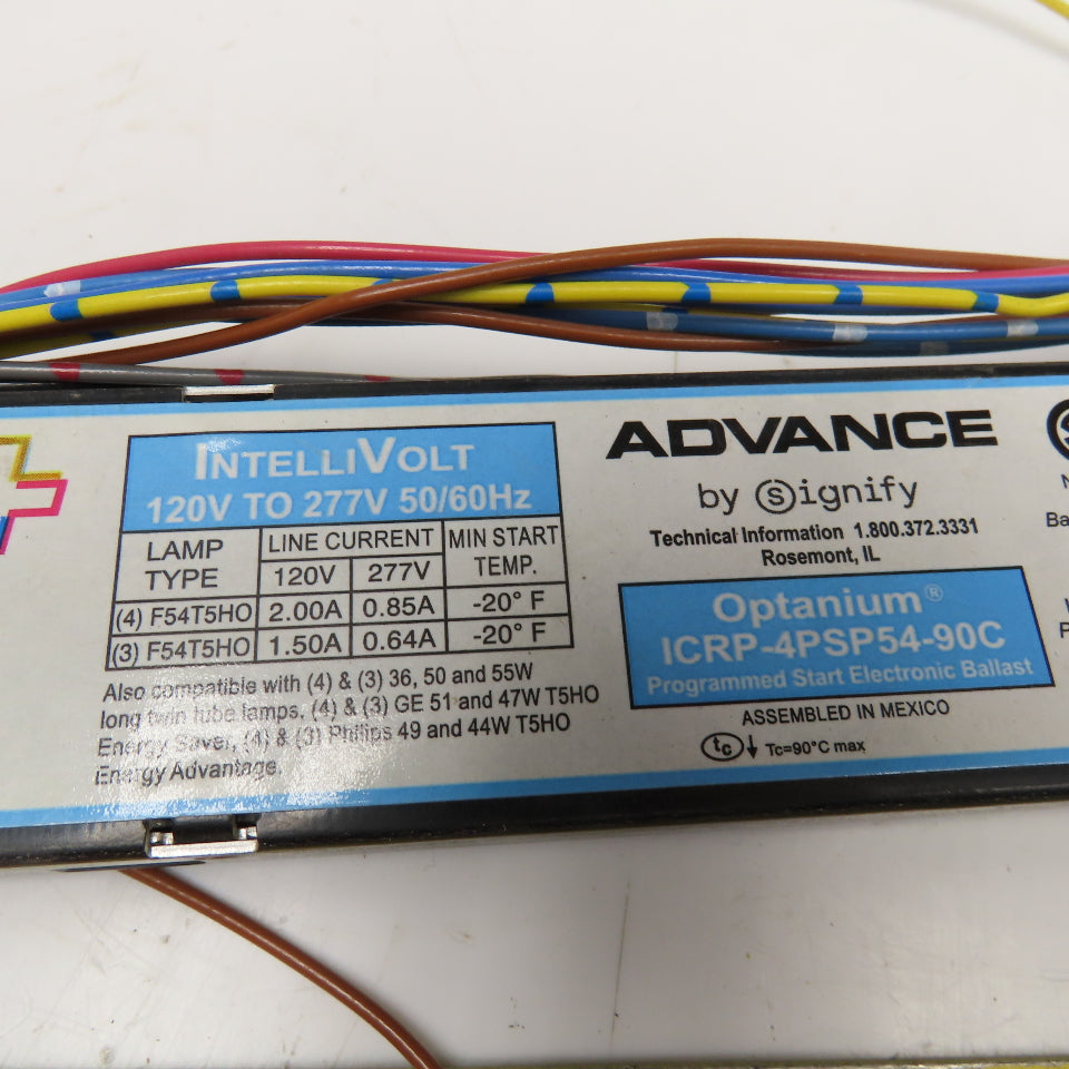 Advance ICRP-4PSP54-90C 120/277V 3 & 4 Lamp F54T5HO Ballast