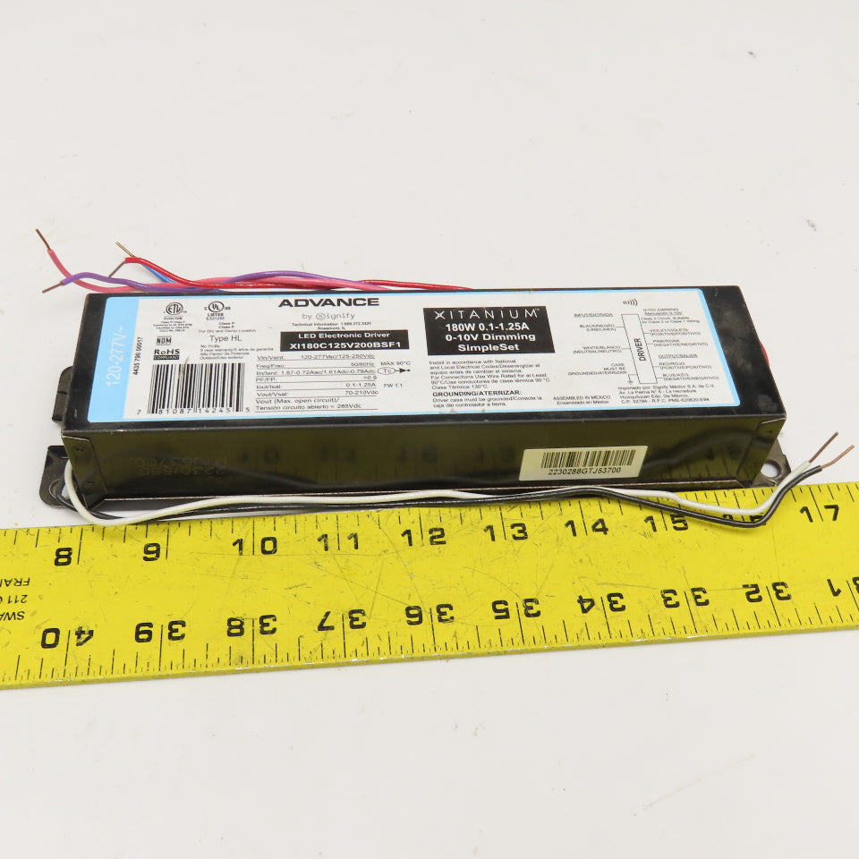 Advance XI180C125V200BSF1M 120/277V LED Electronic Driver Dimming Ballast