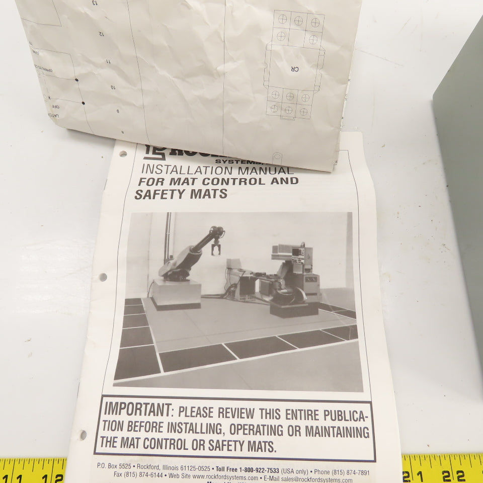 Rockford RKR-062 Safety Mat Control Box 120VAC W/ Manual & Drawing NEW