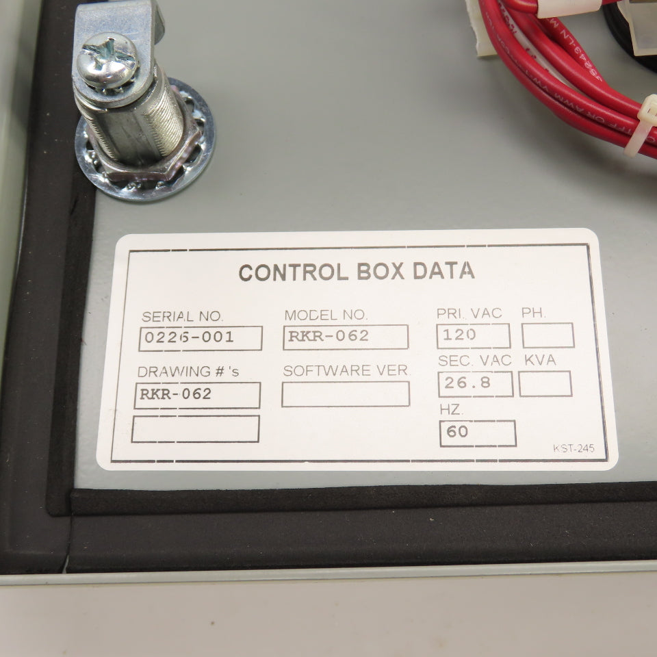 Rockford RKR-062 Safety Mat Control Box 120VAC W/ Manual & Drawing NEW