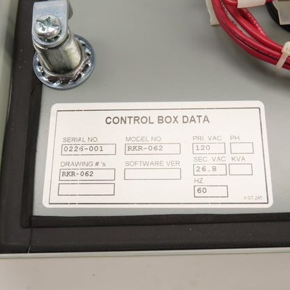 Rockford RKR-062 Safety Mat Control Box 120VAC W/ Manual & Drawing NEW