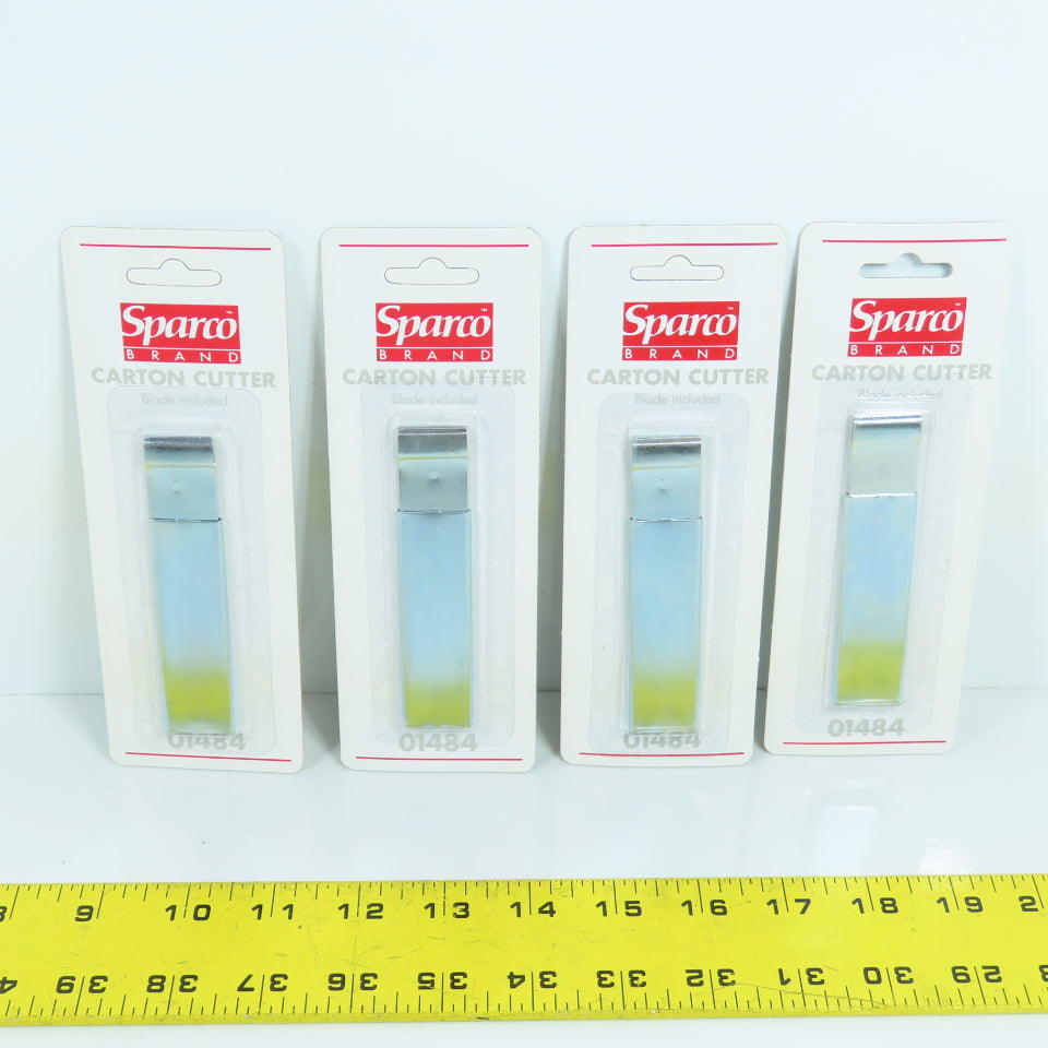 Sparco 01484 Tap Action Razor Knife Carton Cutter Lot Of 4