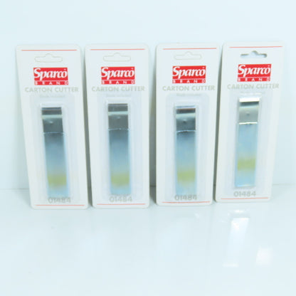 Sparco 01484 Tap Action Razor Knife Carton Cutter Lot Of 4