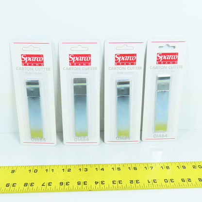 Sparco 01484 Tap Action Razor Knife Carton Cutter Lot Of 4