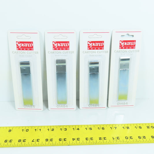 Sparco 01484 Tap Action Razor Knife Carton Cutter Lot Of 4