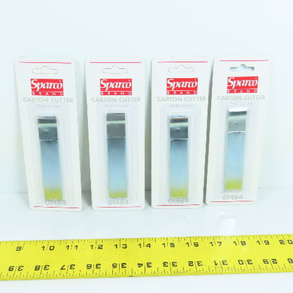 Sparco 01484 Tap Action Razor Knife Carton Cutter Lot Of 4