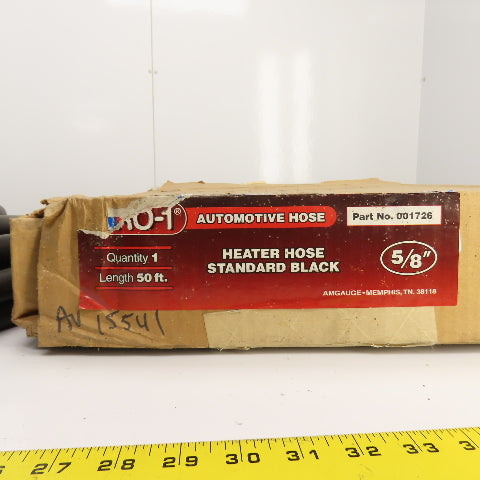 Automotive Hose 001726 Pro-1 5/8" x 50' Heater Hose Standard Black