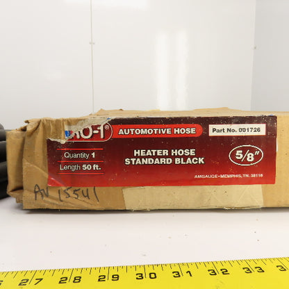 Automotive Hose 001726 Pro-1 5/8" x 50' Heater Hose Standard Black