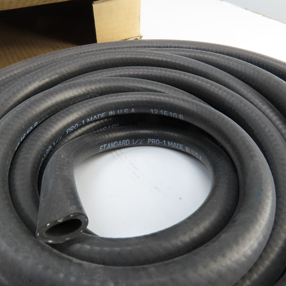 Automotive Hose 001725 Pro-1 1/2" x 50' Heater Hose Standard Black