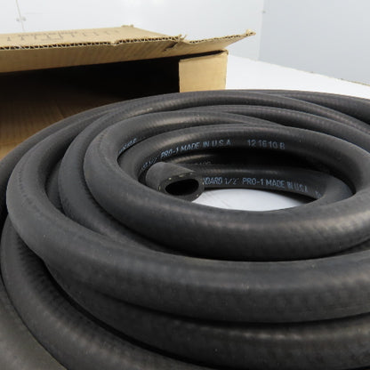 Automotive Hose 001725 Pro-1 1/2" x 50' Heater Hose Standard Black
