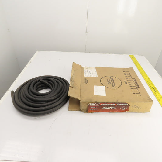 Automotive Hose 001725 Pro-1 1/2" x 50' Heater Hose Standard Black