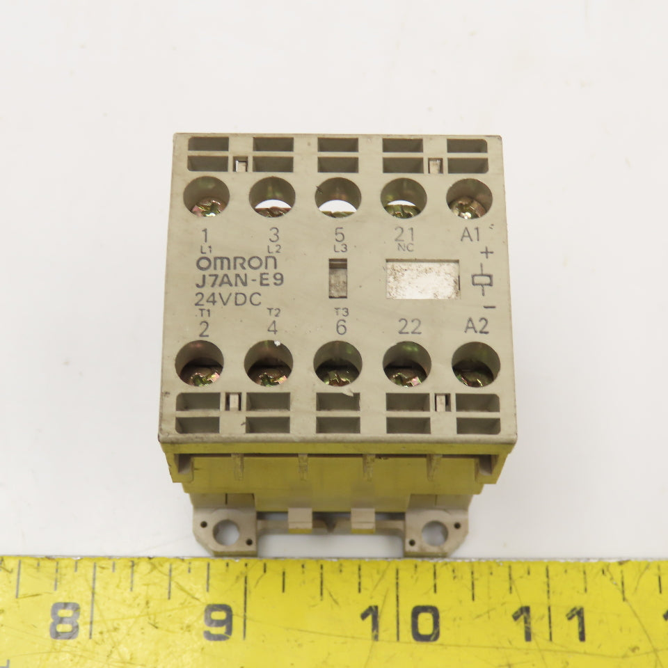 Omron J7AN-E9 24VDC Contactor 600V 5Hp