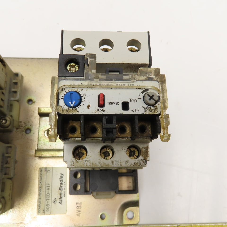 Allen Bradley 505-T0D-A1F Size 00 Reversing Starter 600VAC 110/120V Coil