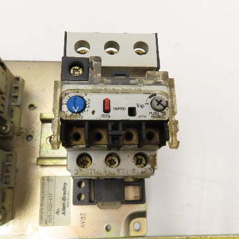 Allen Bradley 505-T0D-A1F Size 00 Reversing Starter 600VAC 110/120V Coil