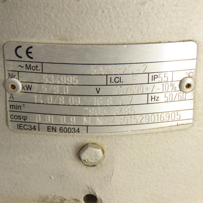 Becker 5AP132S-2 Side Channel Regenerative Blower 7.5/9.0kW 400/690V 3PH