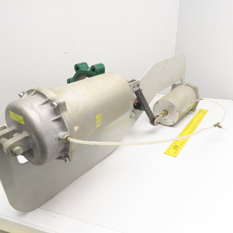 8" Butterfly Valve W/ Pneumatic Piston Damper Actuator Spring Return 25PSI