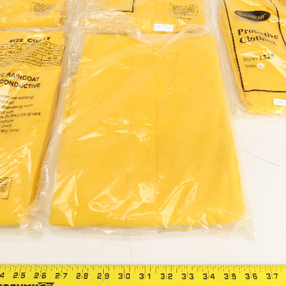 DuraWear 1225 Size XL PVC/Polyester Non-Conductive Raincoat 2-Piece Lot Of 7
