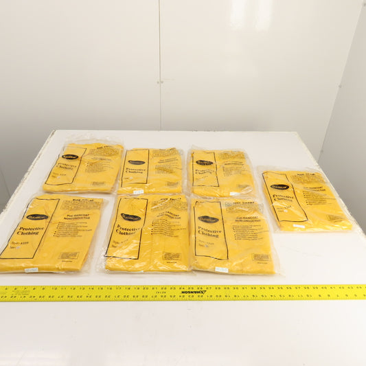DuraWear 1225 Size XL PVC/Polyester Non-Conductive Raincoat 2-Piece Lot Of 7