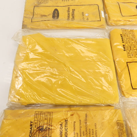 DuraWear 1225 Size XXL PVC/Polyester Non-Conductive Raincoat 2-Piece Lot Of 7