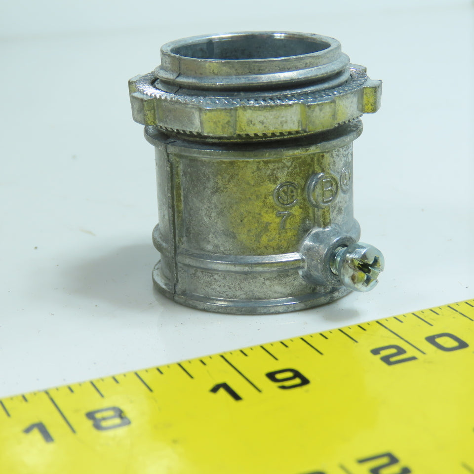 Bridgeport 232-DC2 1" Set Screw Type Straight EMT Conduit Connector Box Of 25