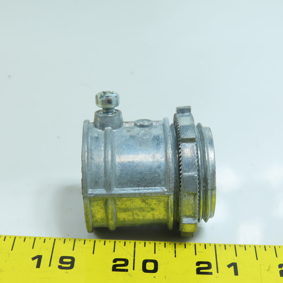 Bridgeport 232-DC2 1" Set Screw Type Straight EMT Conduit Connector Box Of 25