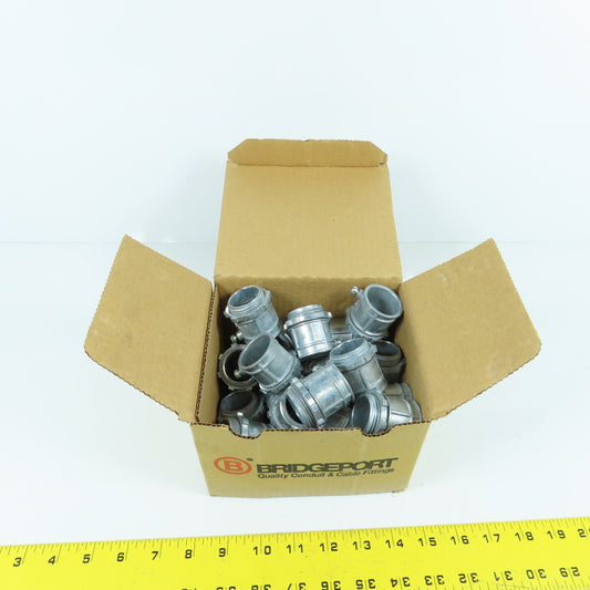 Bridgeport 232-DC2 1" Set Screw Type Straight EMT Conduit Connector Box Of 25