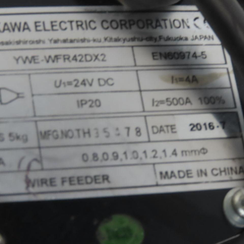 Yaskawa YWE-WFR42DX2 Tokinarc Wire Feed 24VDC Needs Repair