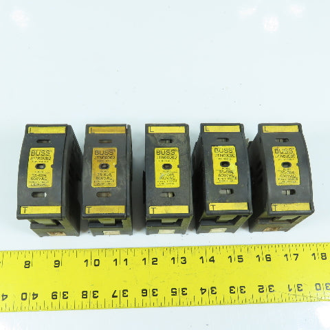 Buss JTN60060 35-60A 600V Single Pole Class J Fuse Holder Lot Of 5