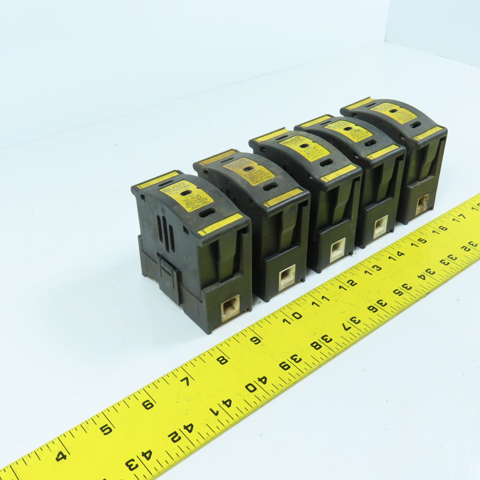 Buss JTN60060 35-60A 600V Single Pole Class J Fuse Holder Lot Of 5