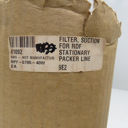 Bennett 41092 5-5/8" OD x 4" ID 12" Long Hydraulic Strainer Filter