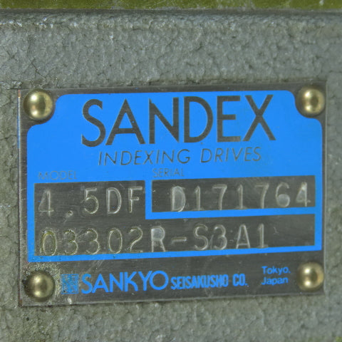 Sandex 03302R-S3A1 4.5DF Indexing Drive Gearbox