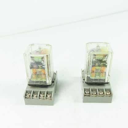 Omron MK2EPN-UA-AC24 10A 230VAC Relay 24VDC Coil Lot of 2