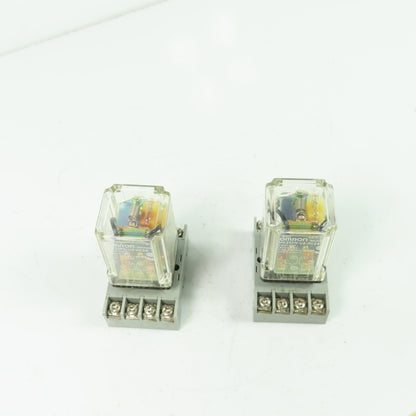 Omron MK2EPN-UA-AC24 10A 230VAC Relay 24VDC Coil Lot of 2