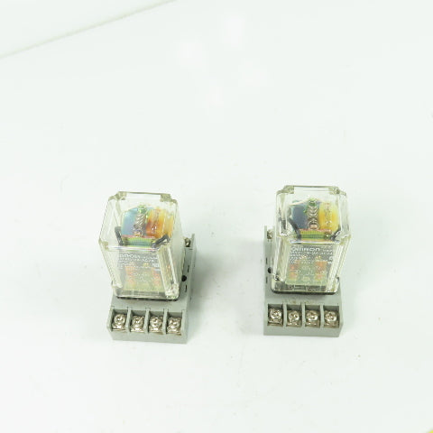 Omron MK2EPN-UA-AC24 10A 230VAC Relay 24VDC Coil Lot of 2