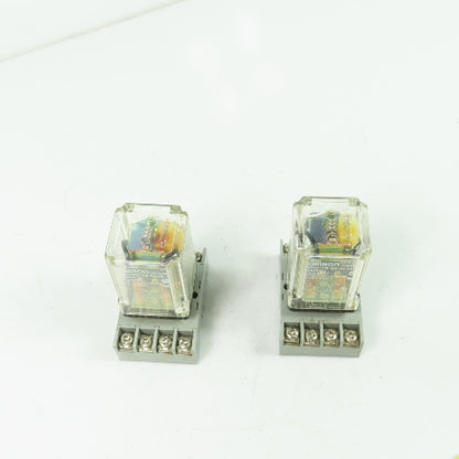 Omron MK2EPN-UA-AC24 10A 230VAC Relay 24VDC Coil Lot of 2